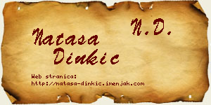 Nataša Dinkić vizit kartica